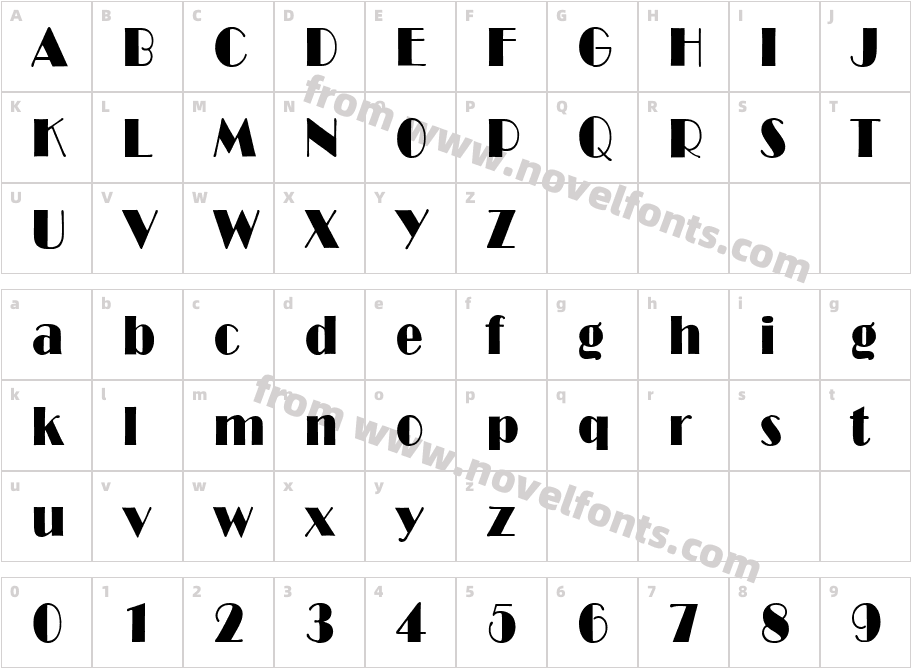 B821DecoCharacter Map