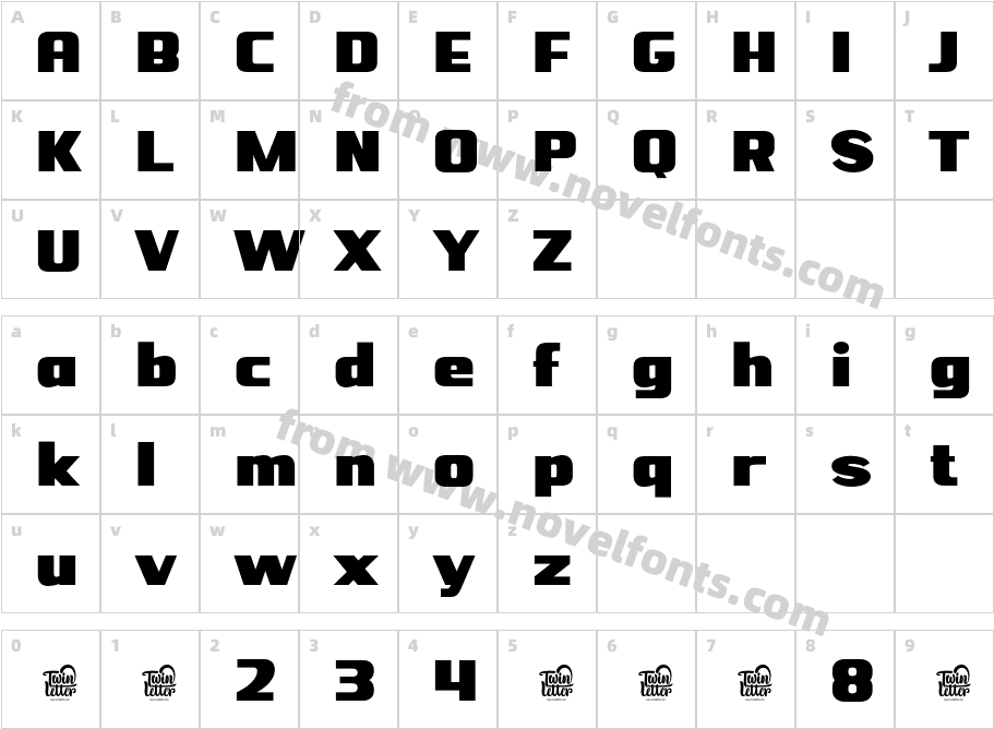 BEJITA-ExtraBoldCharacter Map