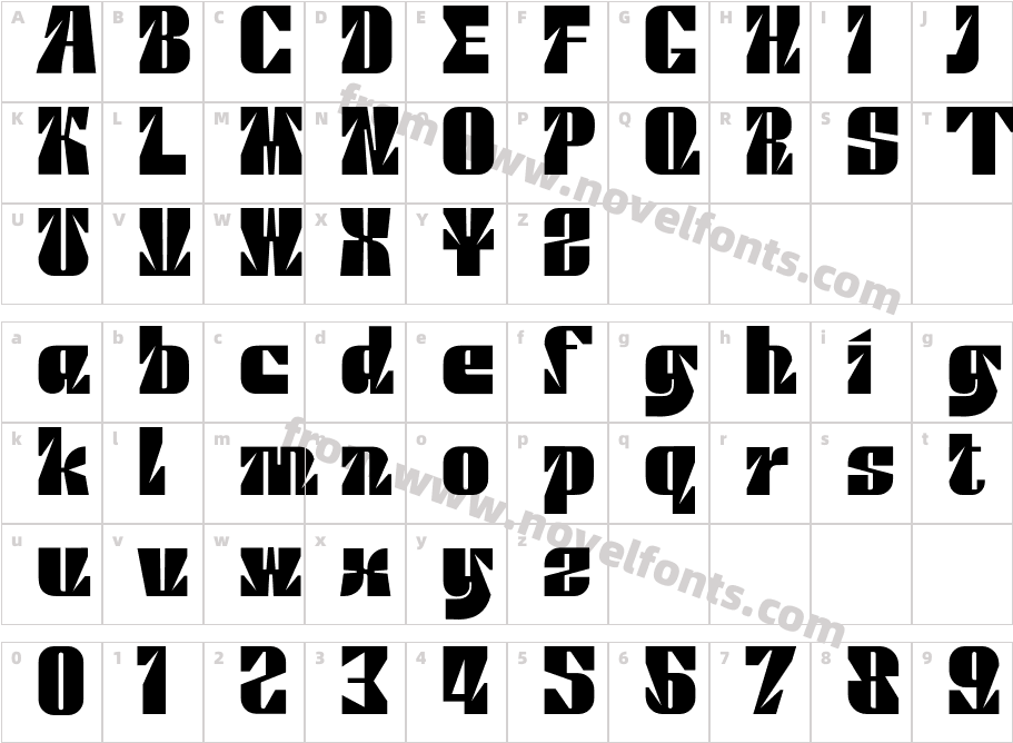 BERETTACharacter Map