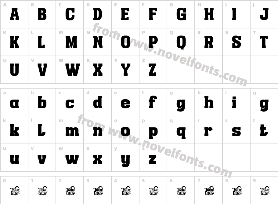 BESTVALL SlabCharacter Map