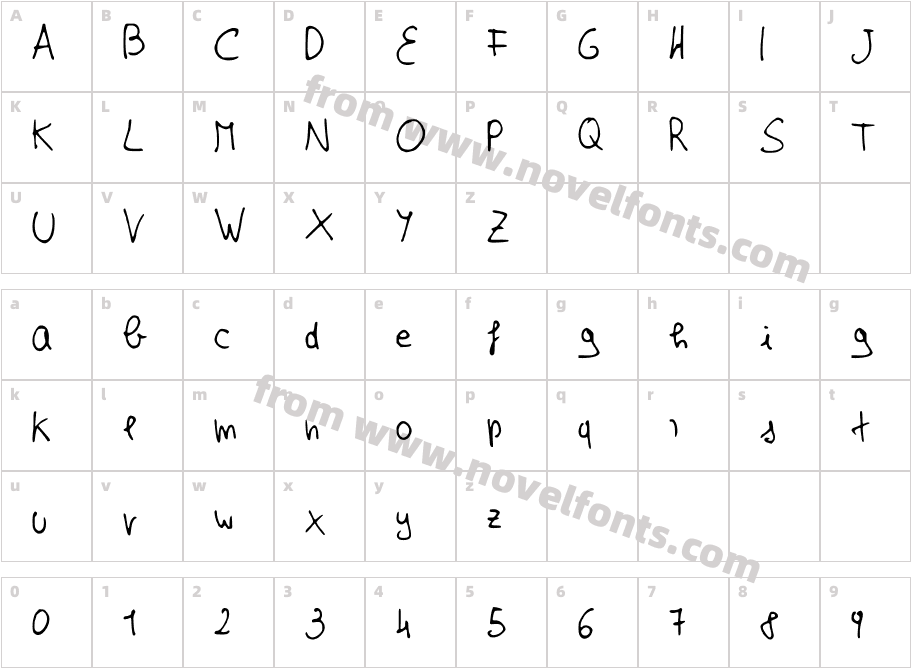 EffeNewVersionCharacter Map