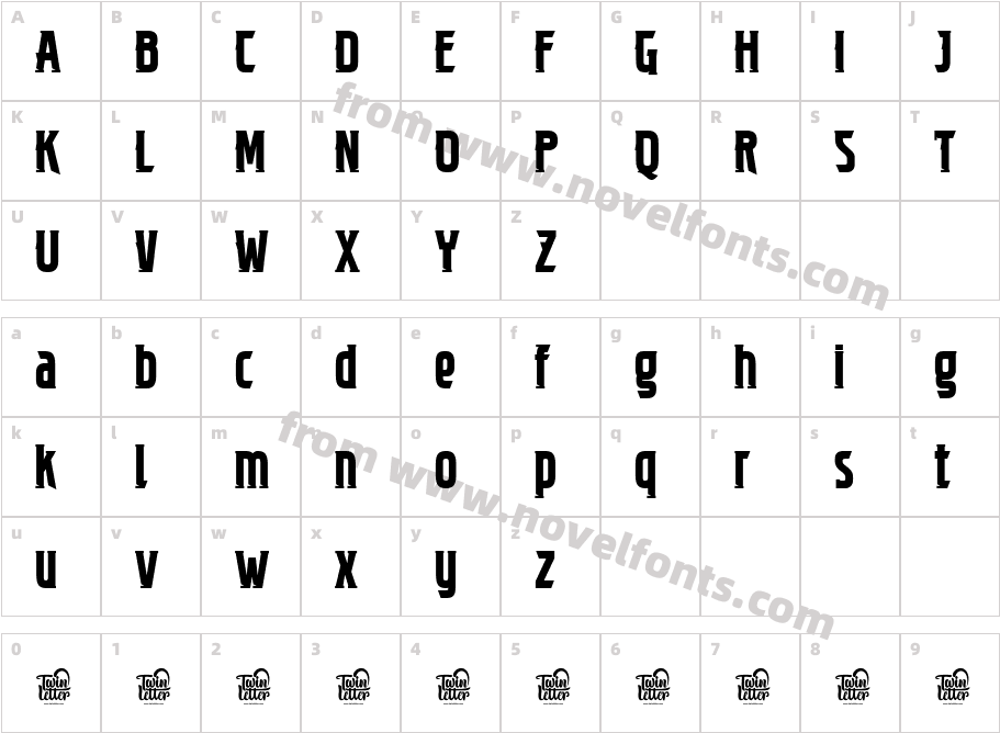 BINNEK-SlabCharacter Map