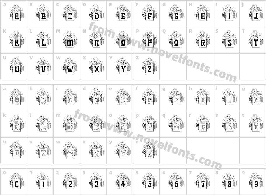 BJF Xmas PuppyCharacter Map