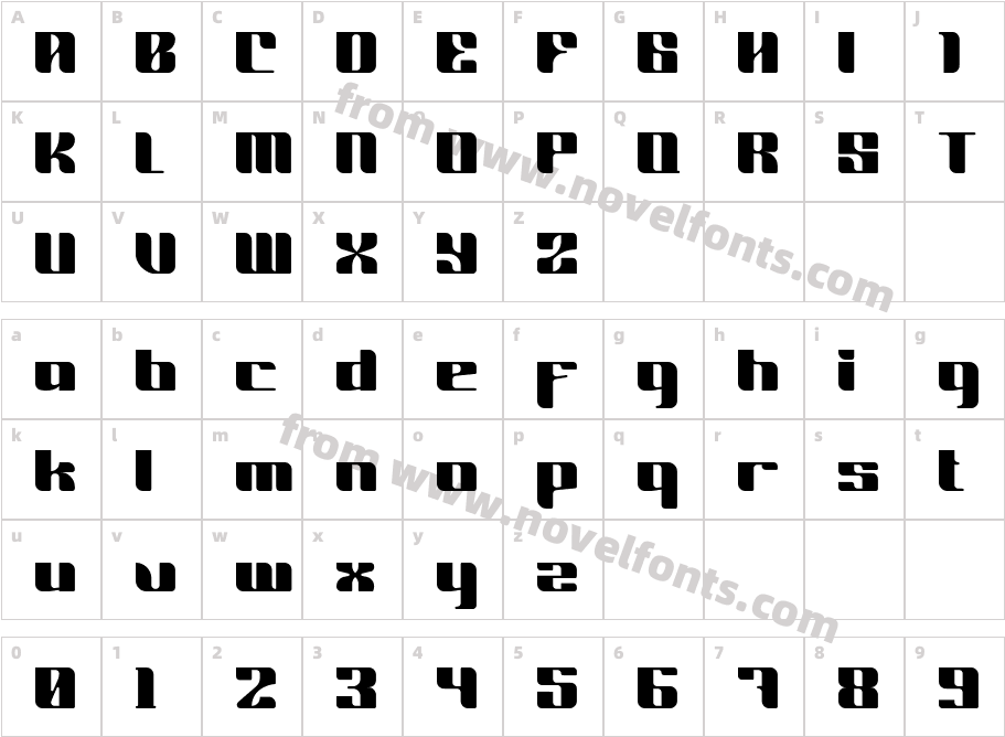 BLACK BOXCharacter Map