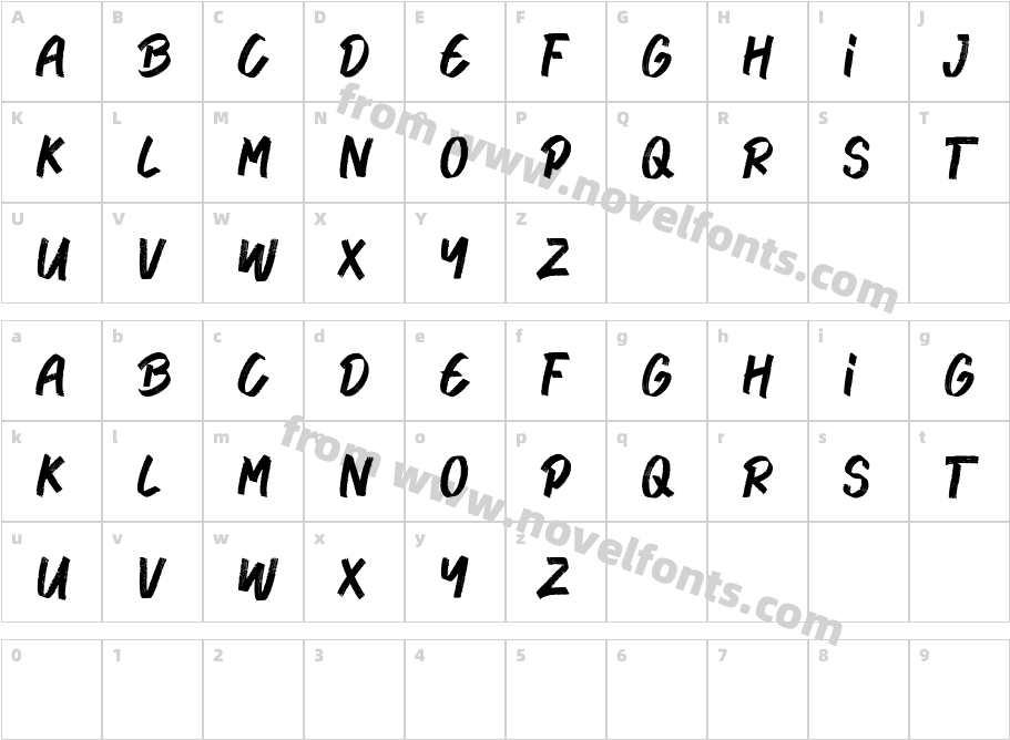 BLACK HORIZONCharacter Map