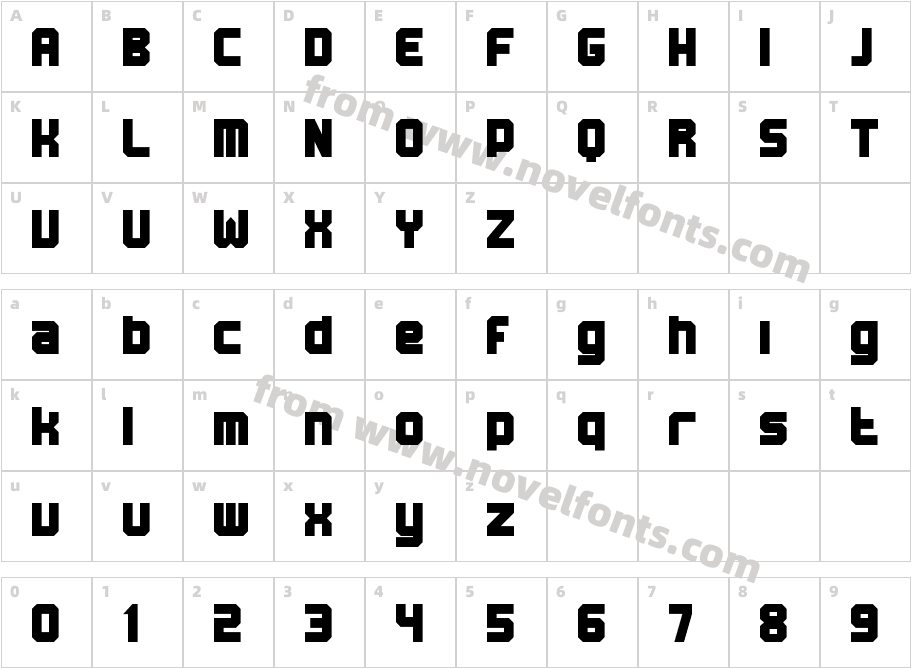 BN MachineCharacter Map