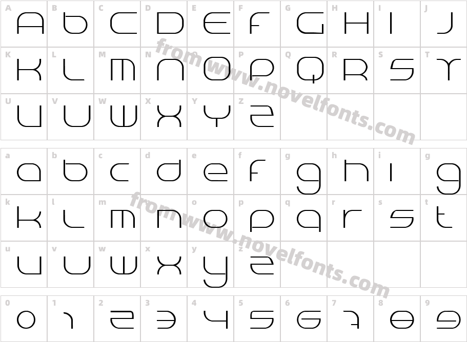 BN Niv 5000Character Map