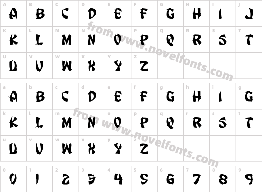 Egg Roll ExpandedCharacter Map