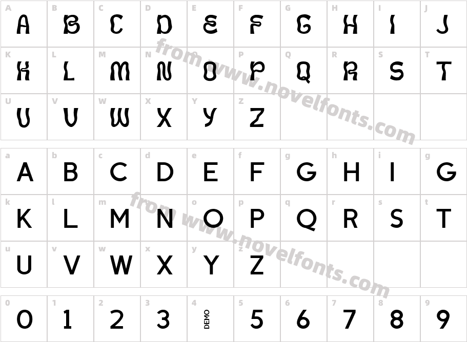 BONEMACharacter Map