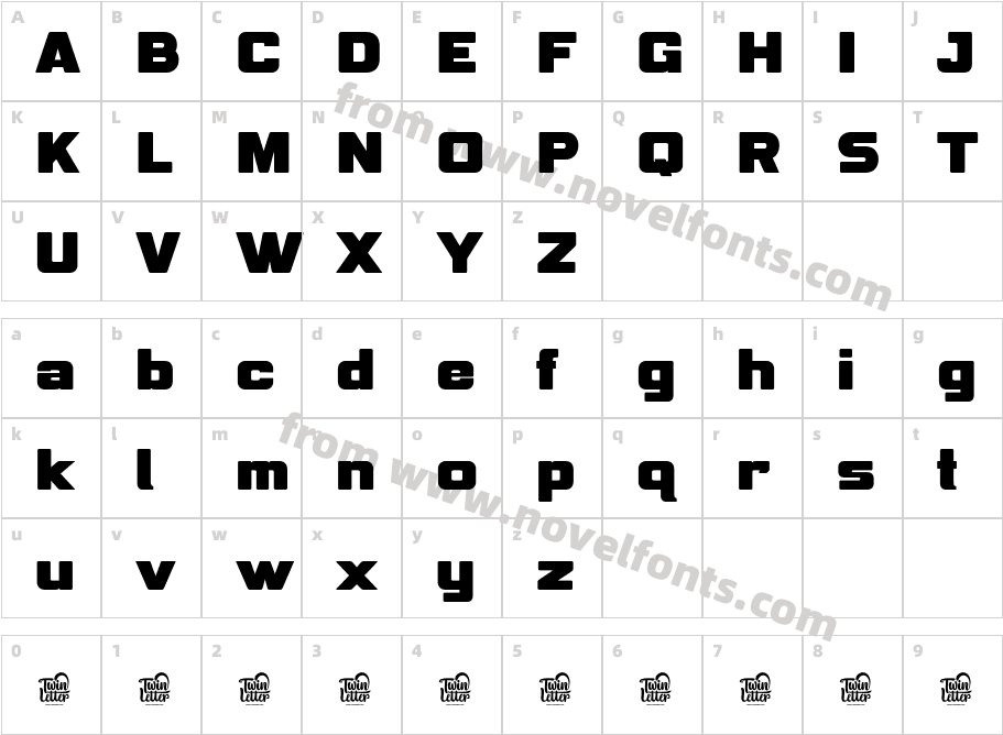 BOREXCharacter Map