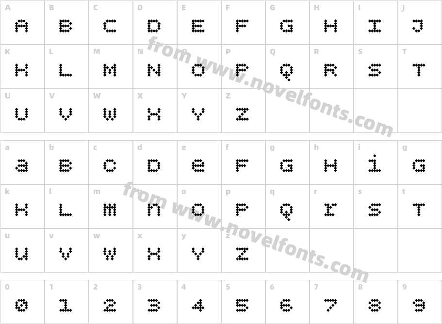 BPdotsUnicaseDiamondCharacter Map