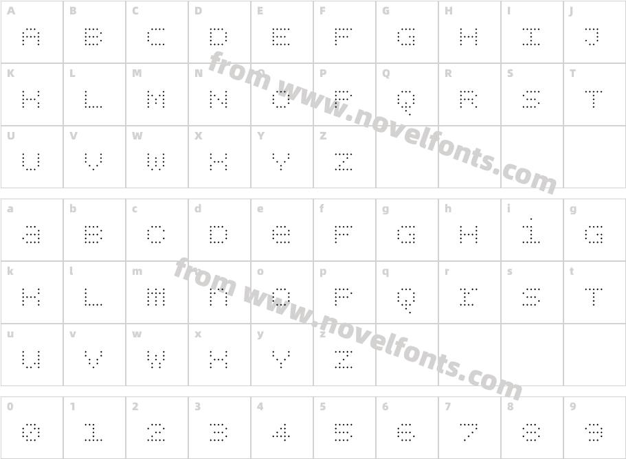 BPdotsUnicaseDiamondLightCharacter Map