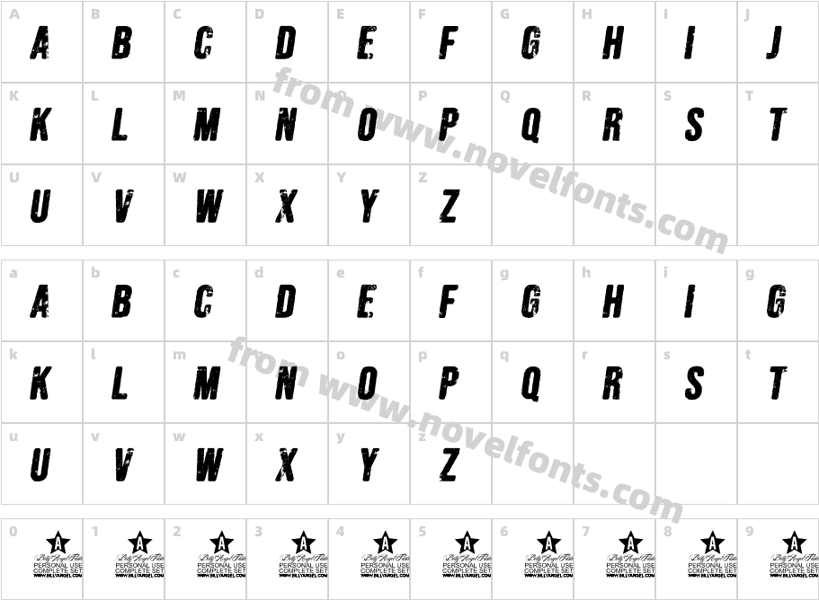 BREAKING! ITALIC PERSONAL USE CCharacter Map