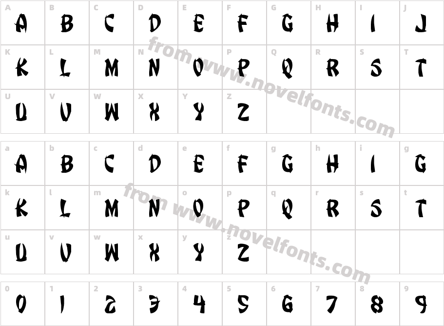 Egg RollCharacter Map