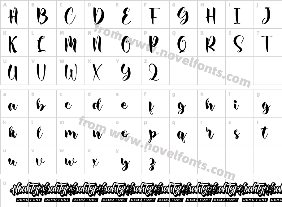 Baby Brushes DemoCharacter Map