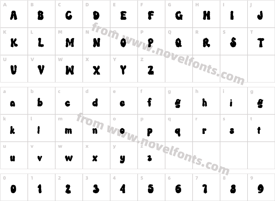 Baby SheepCharacter Map