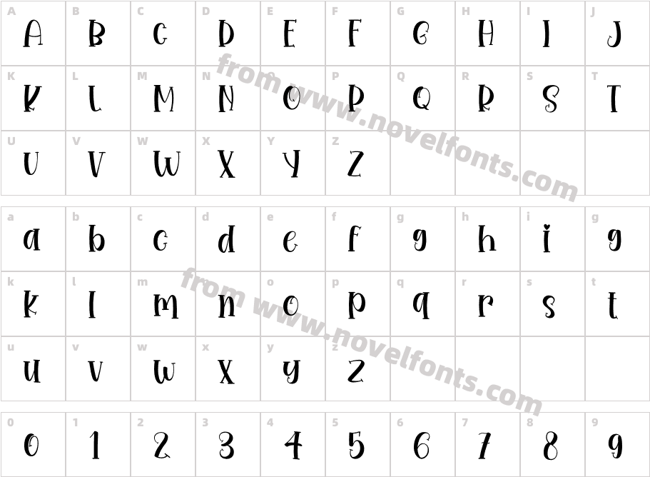 BabyCamilaRegularCharacter Map