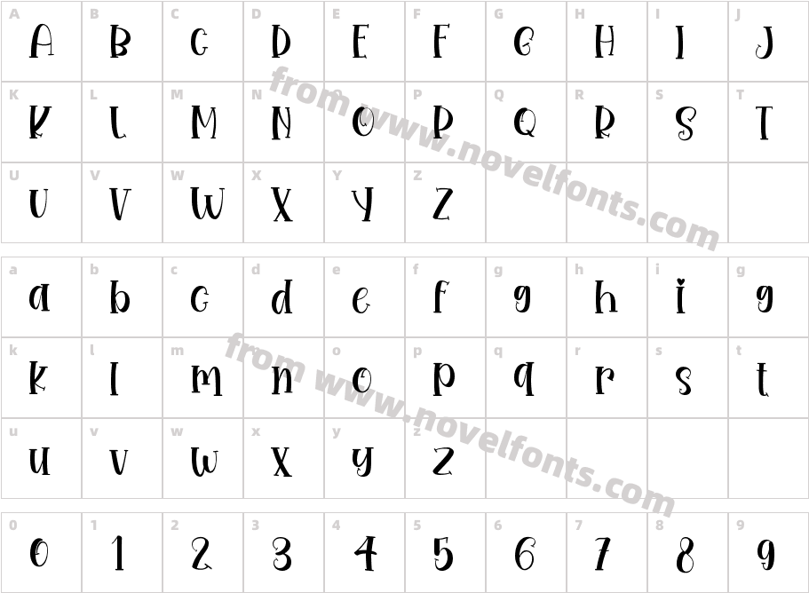 BabyCamilaRegularCharacter Map