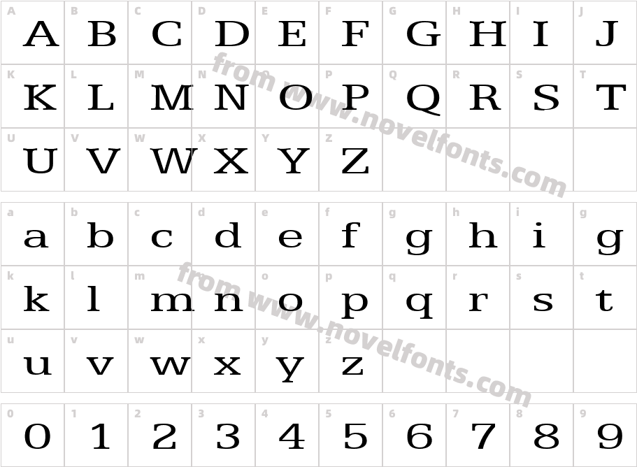 Eggo Extended NormalCharacter Map