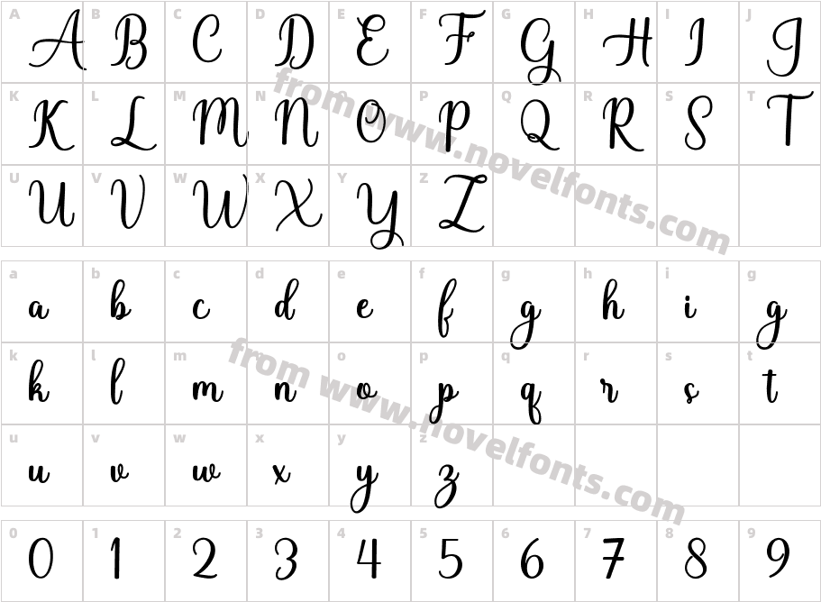 Babyvalentina-Yz9pyCharacter Map