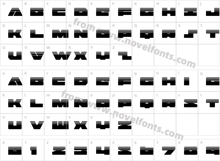 BadAxeHalftoneCharacter Map