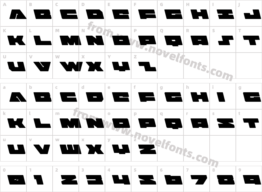 BadAxeLeftalicCharacter Map