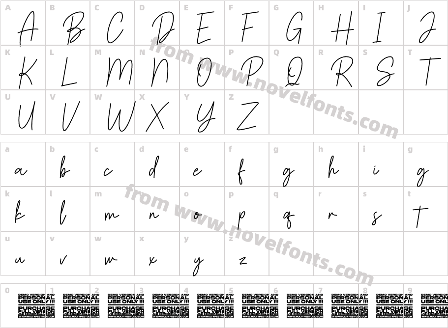 BakelonyCharacter Map