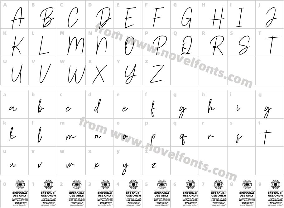 BakelonyCharacter Map