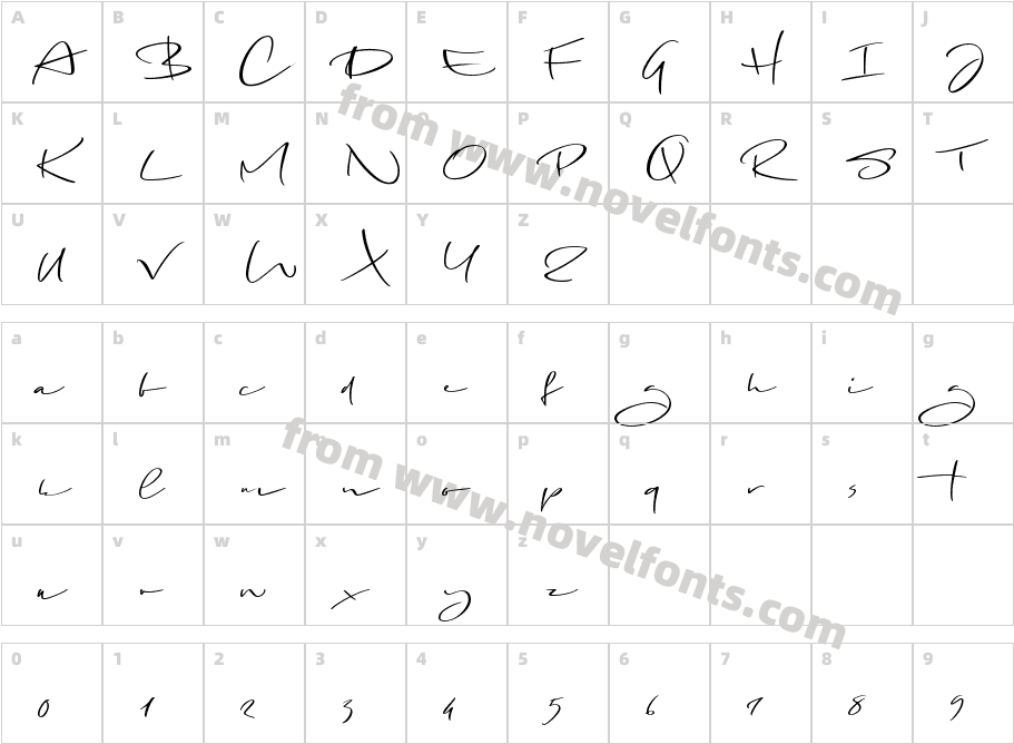 BangkokRestlessDemoRegular-owZY4Character Map