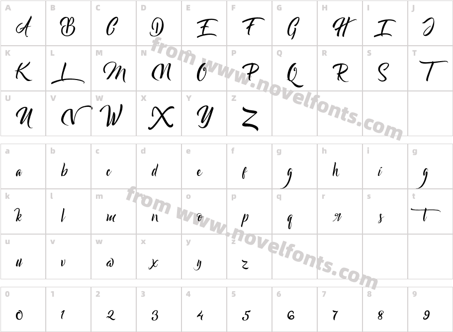 BarekenCharacter Map