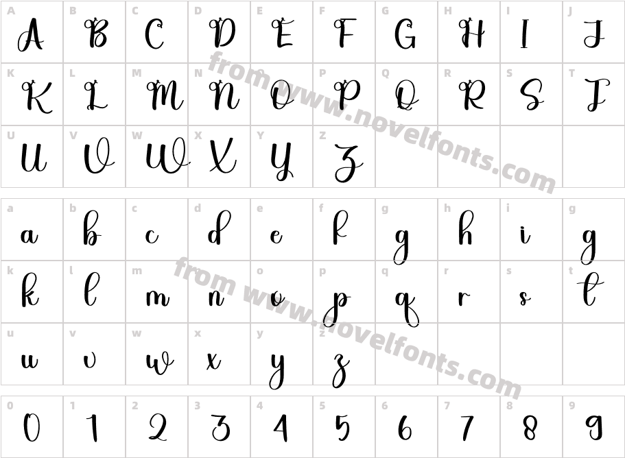 BarrysthaRegularCharacter Map