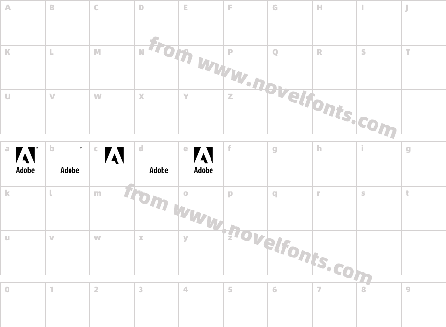 AdobeCorpID-AdobeCharacter Map