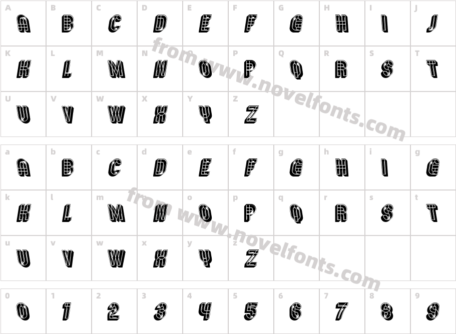 Bauhaus Abstract RegularCharacter Map