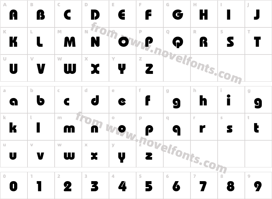 BauhausHeavyCCharacter Map