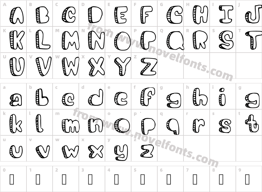 Eighteen RegularCharacter Map