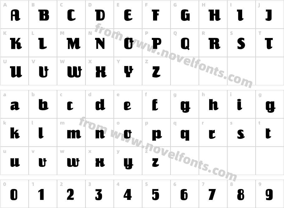 Einhorn StdCharacter Map