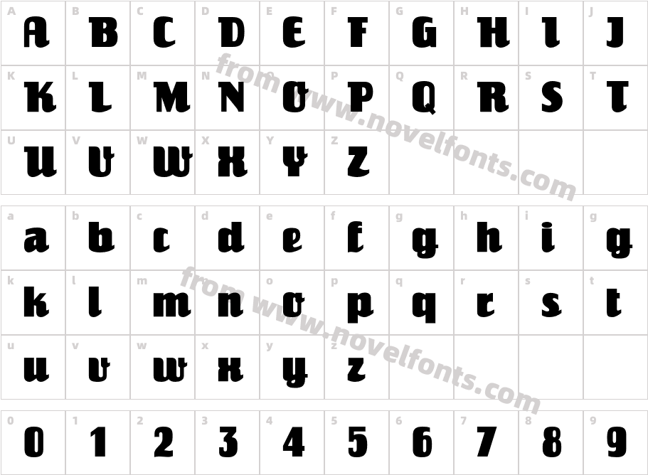 EinhornICGCharacter Map