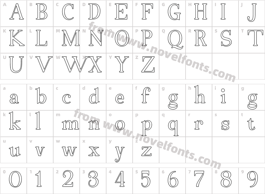 Bekinder-OutlineCharacter Map