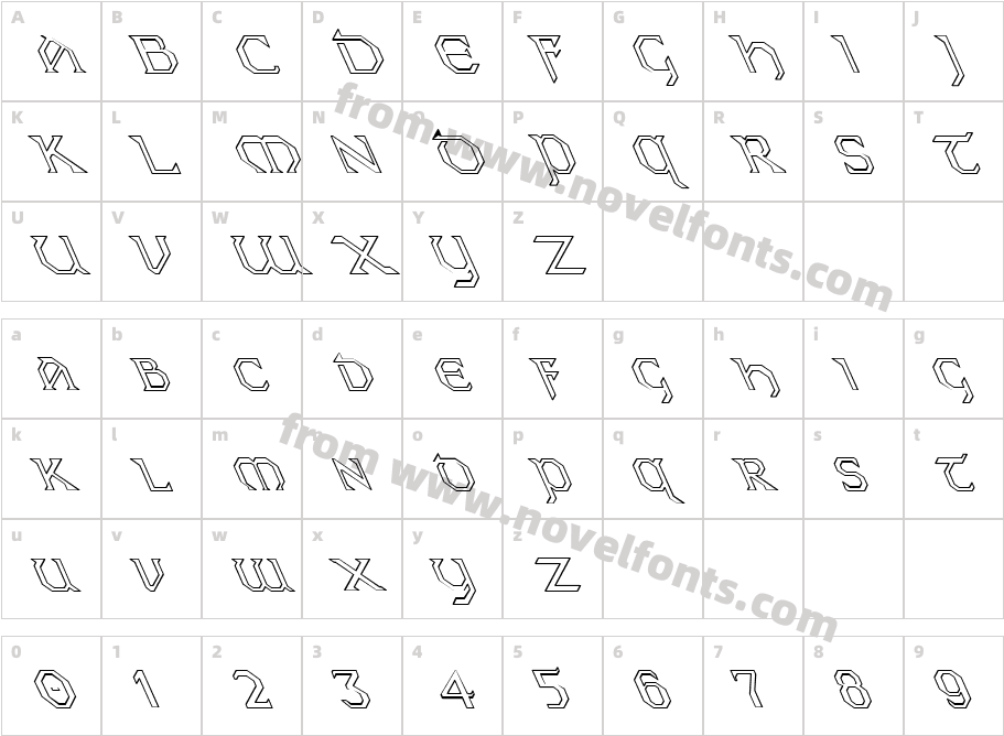 Eire Hollow LeftyCharacter Map