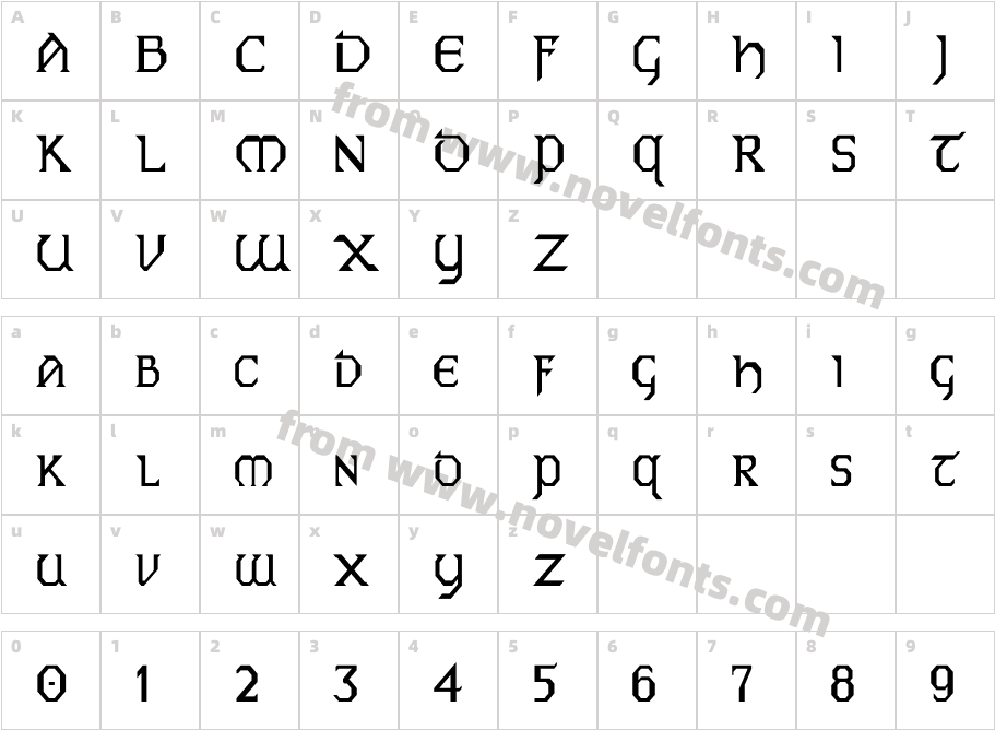 Eire ThCharacter Map