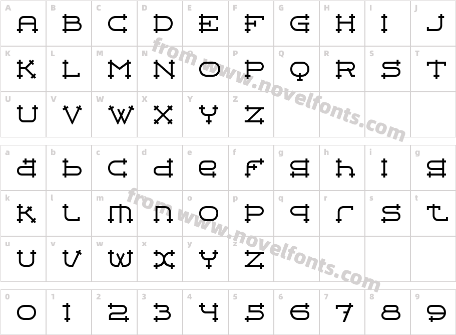 BelterITC TTCharacter Map