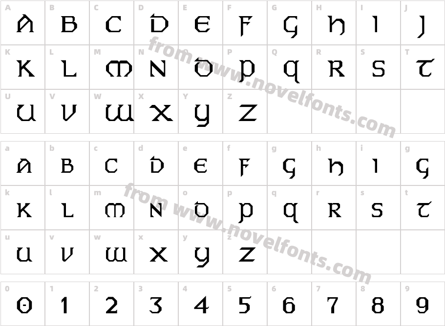 EireCharacter Map