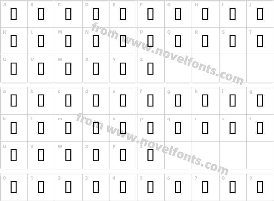 Bembo ExpertCharacter Map