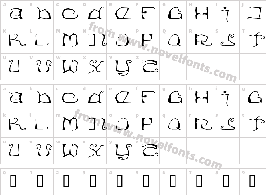 EisregenCharacter Map