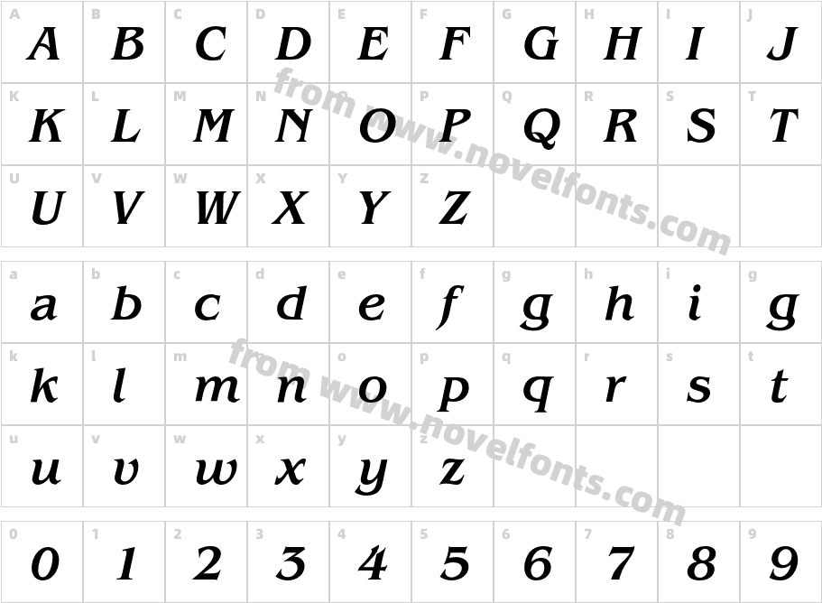 Benguiat Itc T OT MediumCharacter Map