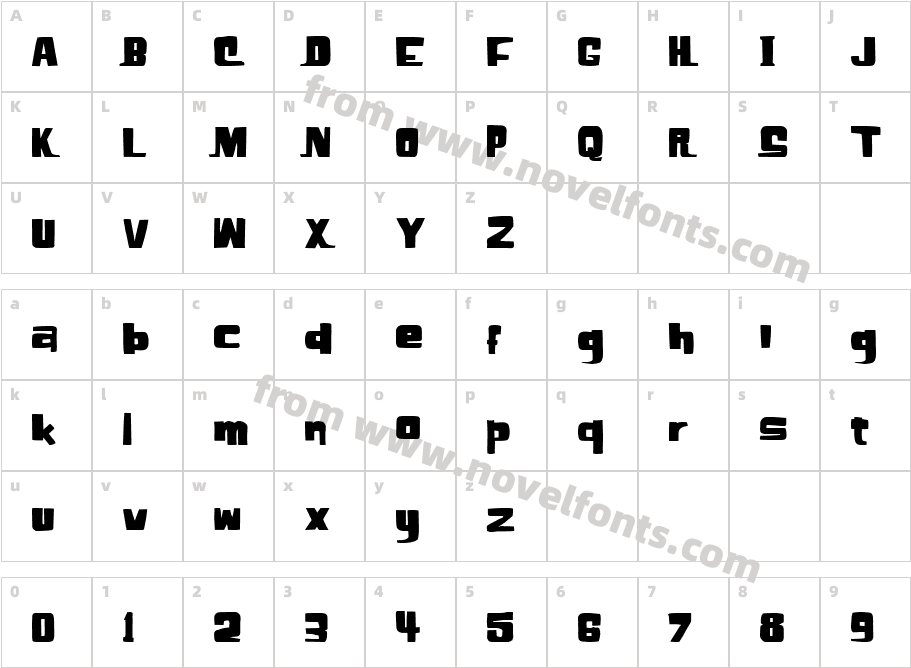 ElHombreCharacter Map