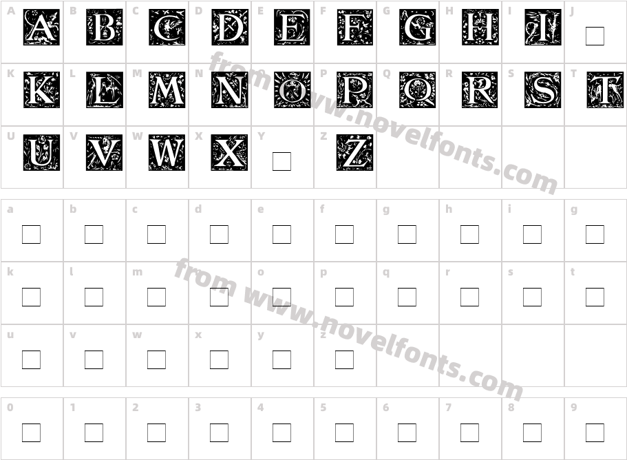 BestiaryCharacter Map