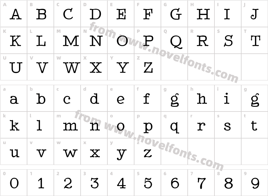 BetterTypeRightMediumCharacter Map