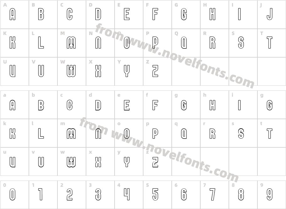 Elbaris OutlineCharacter Map