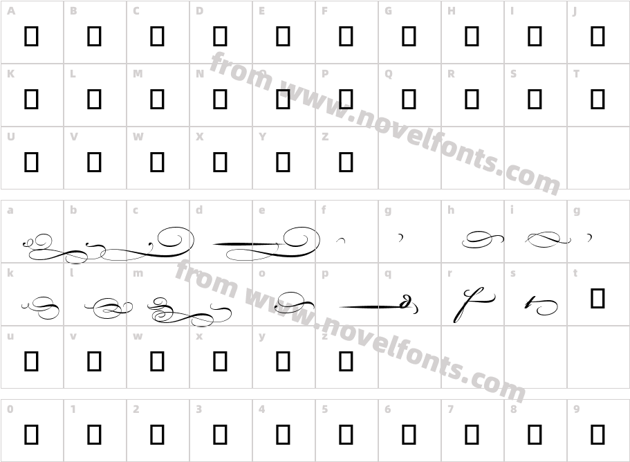 Bickham Script MM EndCharacter Map